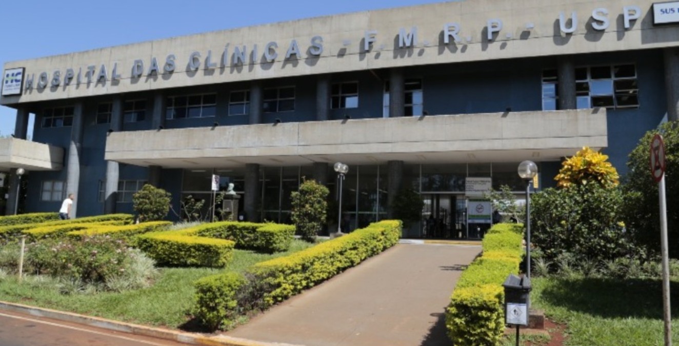 Fachada do Hospital das Clínicas da FMRP-USP, em Ribeirão Preto