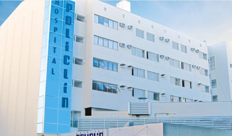 Fachada de unidade do Hospital Policlin em São José dos Campos