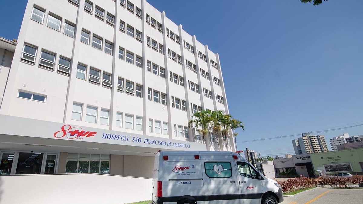 Fachada do Hospital São Francisco em Americana