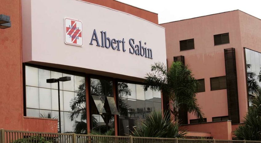 Fachada do Albert Sabin Hospital e Maternidade em Atibaia