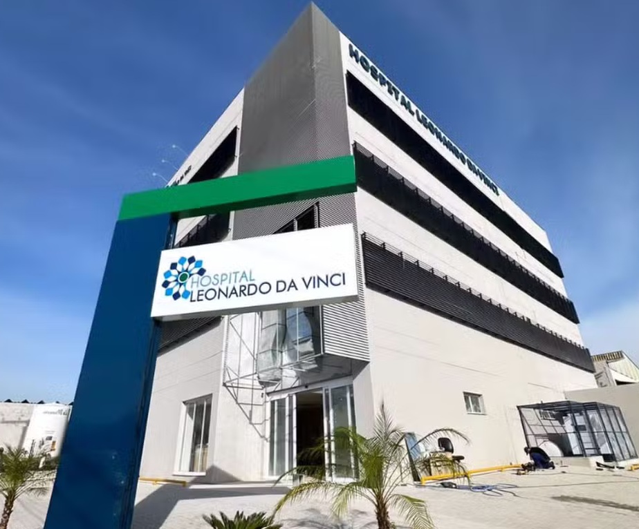 Fachada do Hospital Leonardo da Vinci em Atibaia